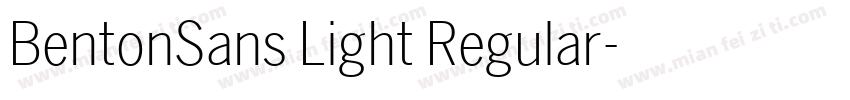 BentonSans Light Regular字体转换